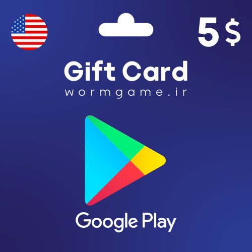 گیفت کارت 5 دلاری گوگل پلی آمریکا