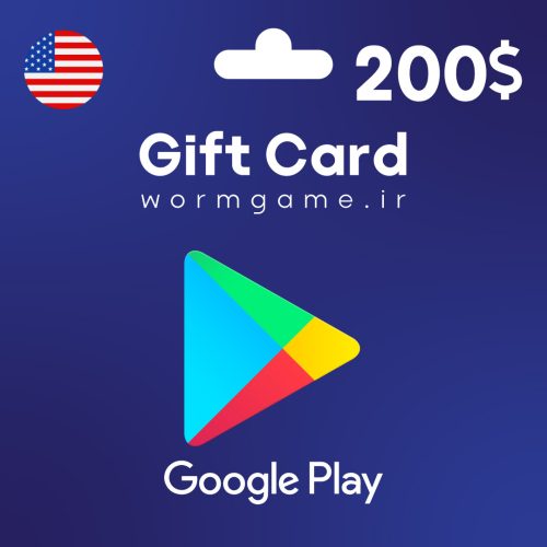 گیفت کارت 200 دلاری گوگل پلی آمریکا