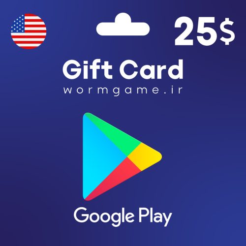 گیفت کارت 25 دلاری گوگل پلی آمریکا