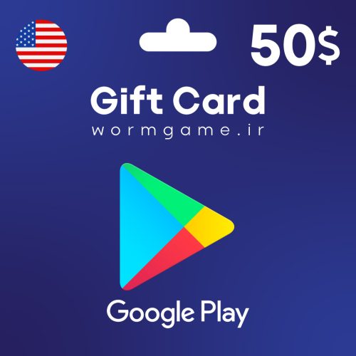 گیفت کارت 50 دلاری گوگل پلی آمریکا